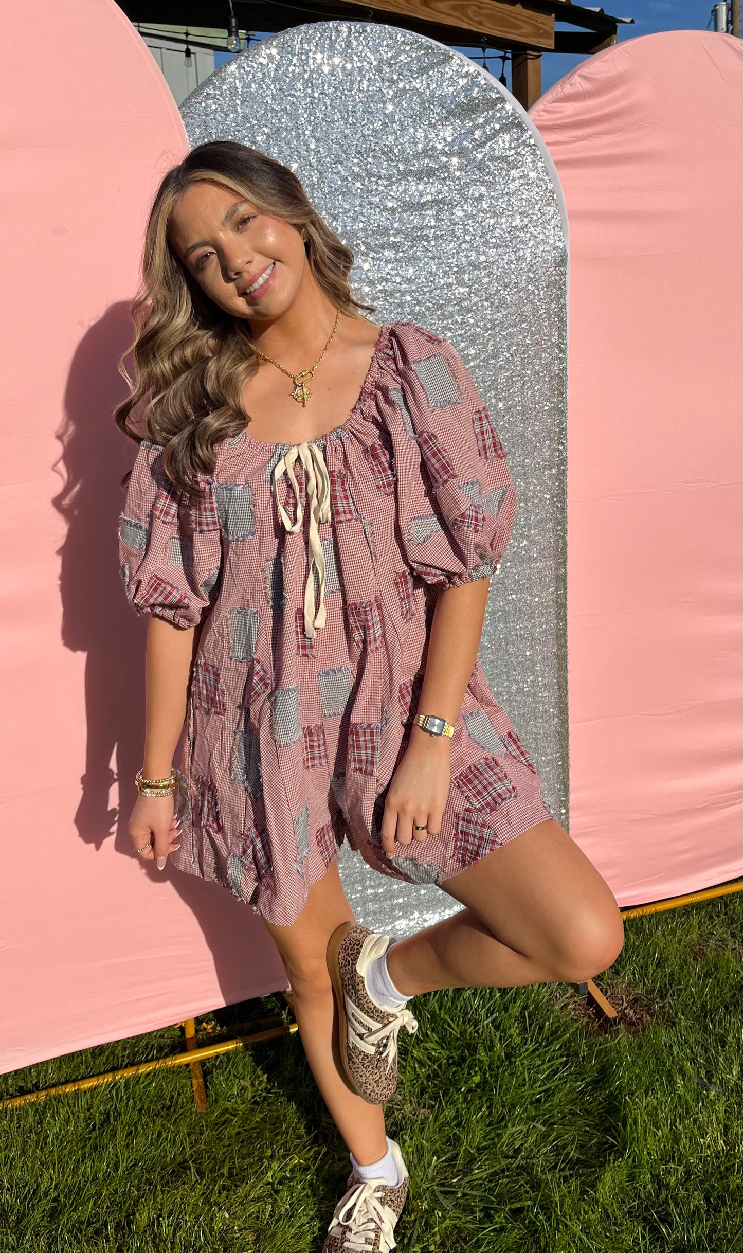 patchwork romper