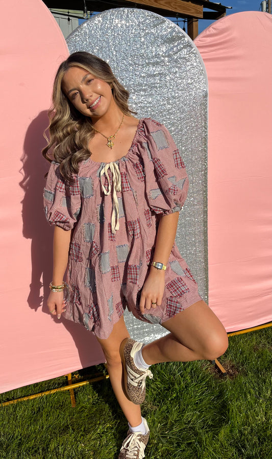 patchwork romper