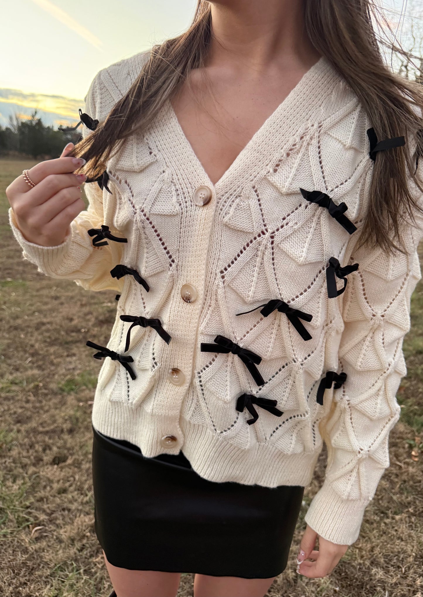 Blair Bow Cardigan