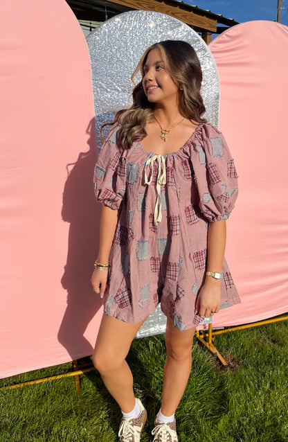patchwork romper