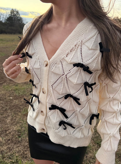 Blair Bow Cardigan