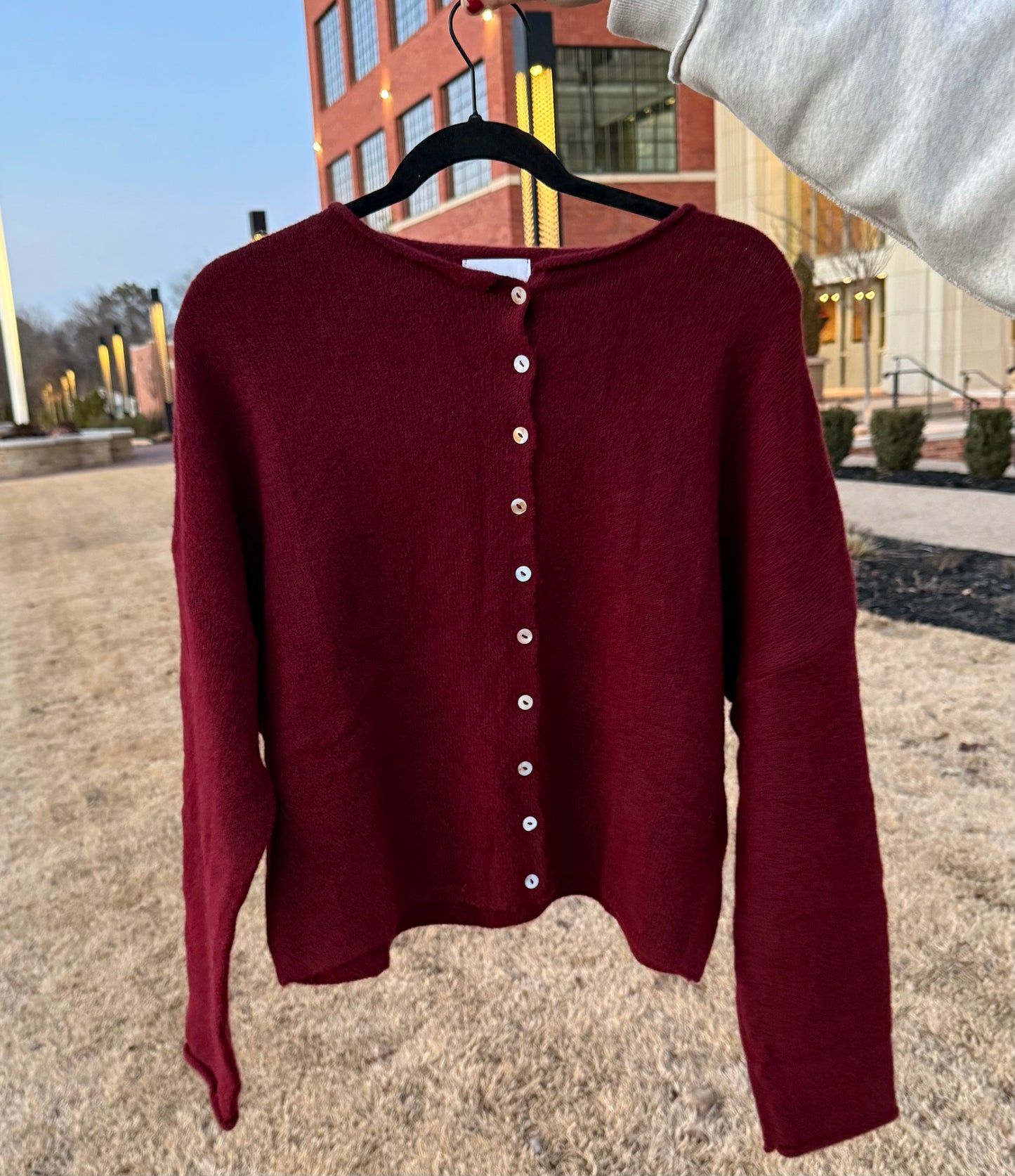 merlot cardigan