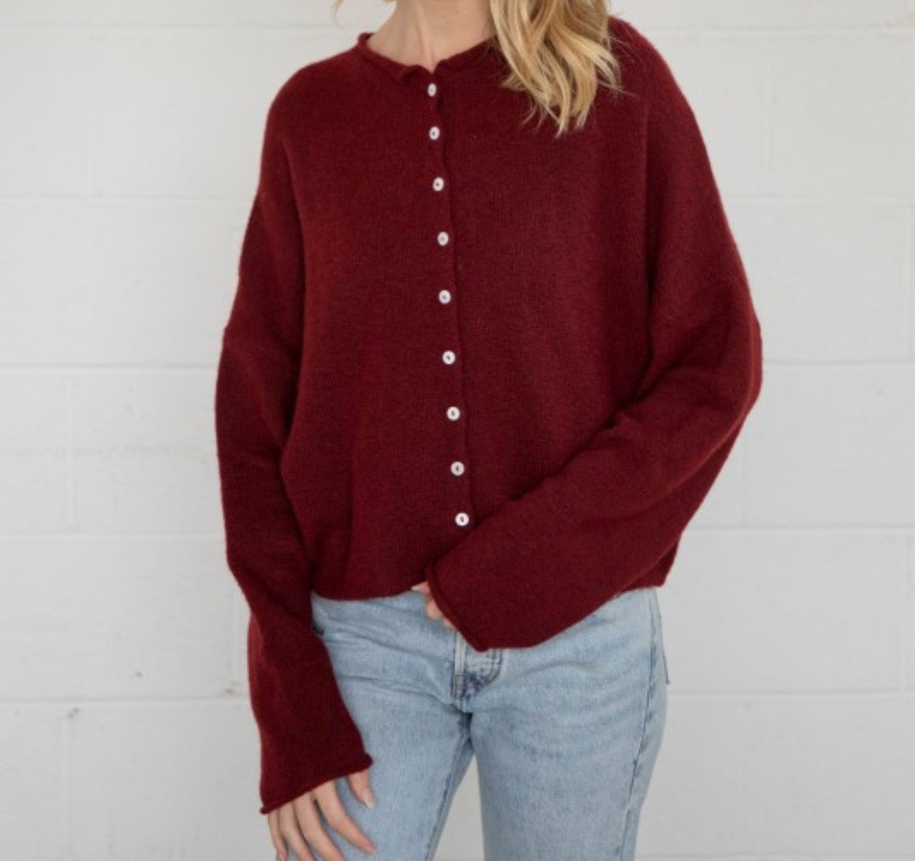 merlot cardigan
