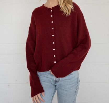 merlot cardigan